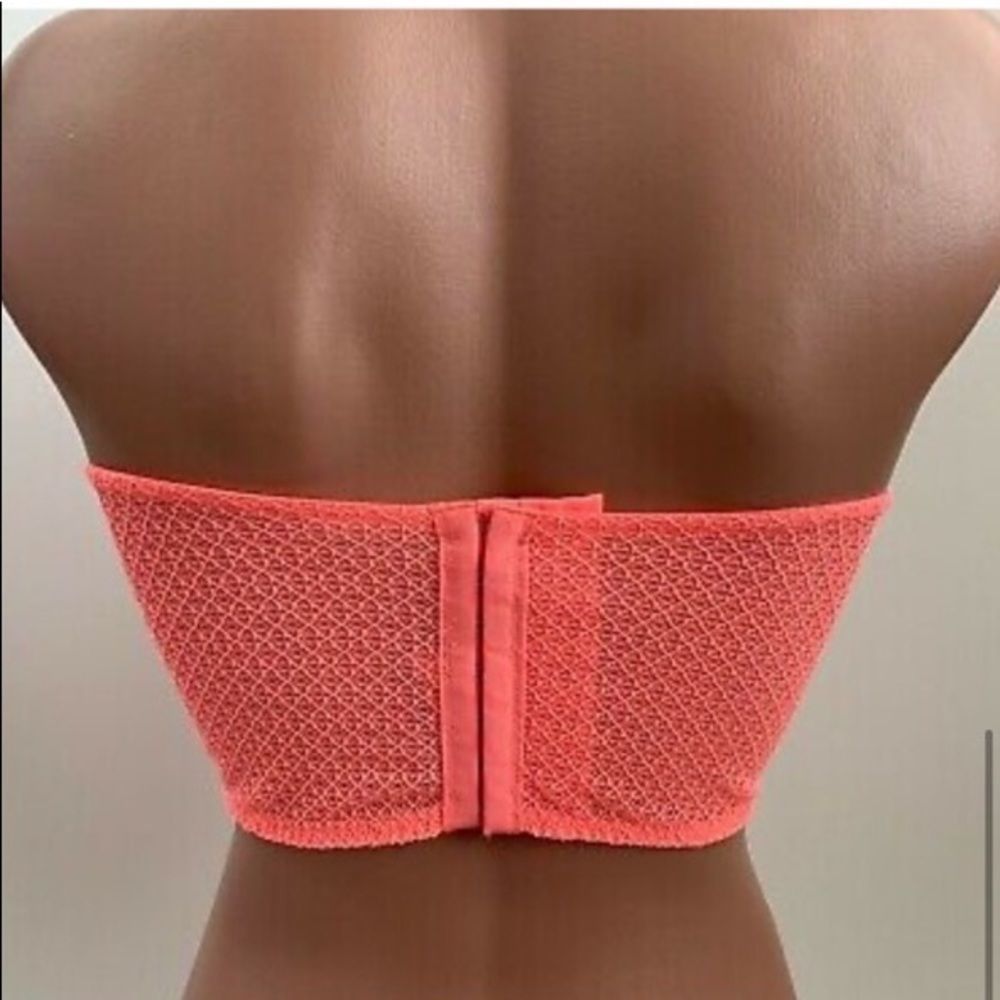 ⭐️ Victoria's Secret Dream Angels Lace Bustier Corset Bra Pink Neon NWT - Picture 8 of 8